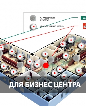 ПОЖАРНАЯ СИГНАЛИЗАЦИЯ ДЛЯ БИЗНЕС-ЦЕНТРА